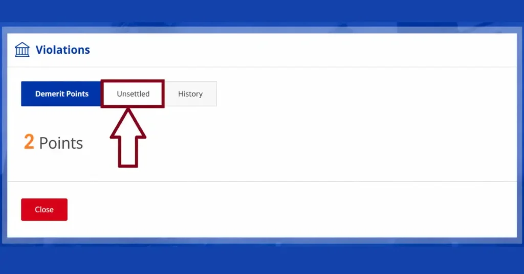 Step 5 Click on Unsettled Tab