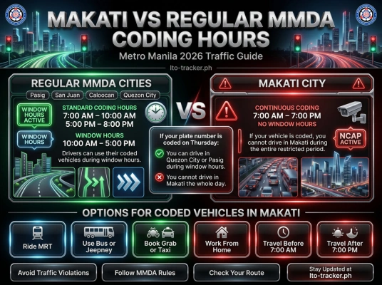 makati vs regular mmda coding hours
