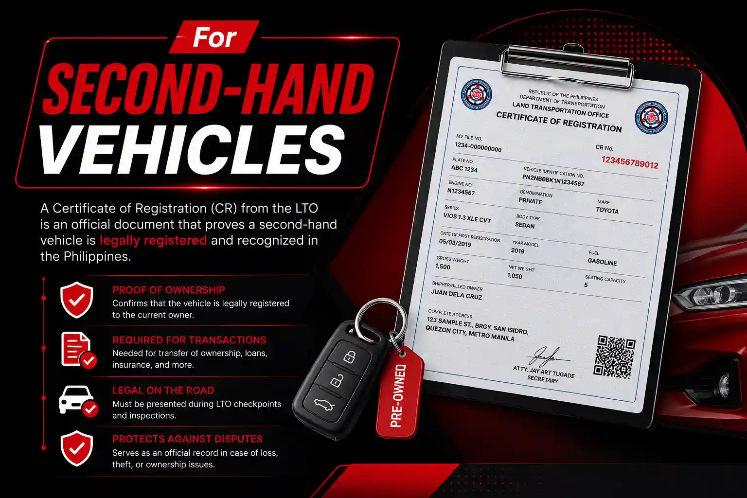 For Second-Hand Vehicles