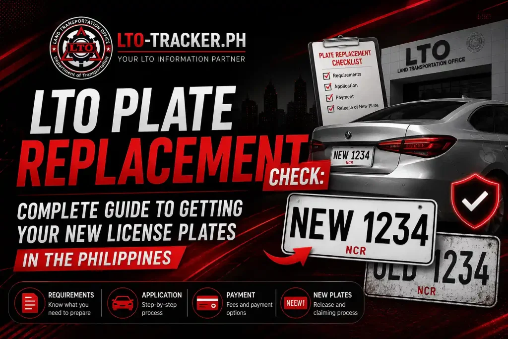 LTO Plate Replacement Check