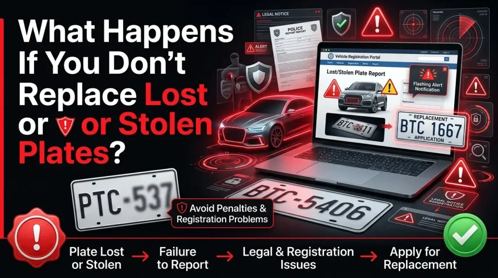 What Happens If You Don't Replace Lost or Stolen Plates?