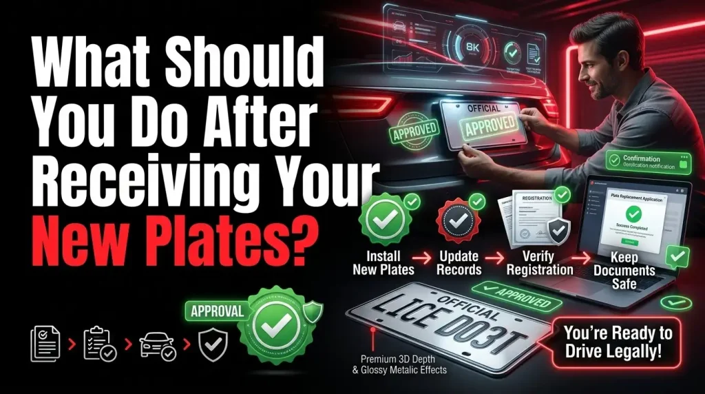 What Should You Do After Receiving Your New Plates?